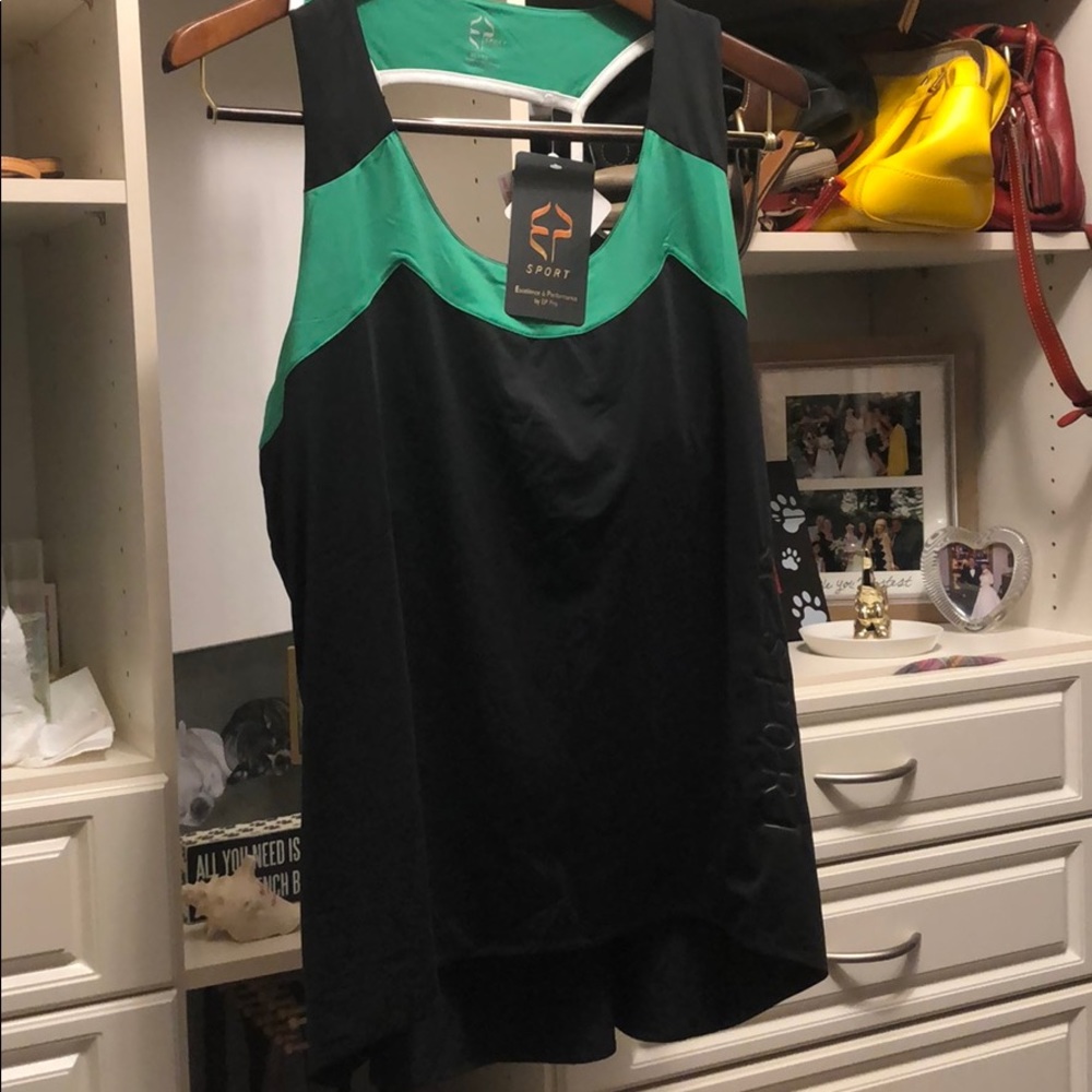 Black golf tank top